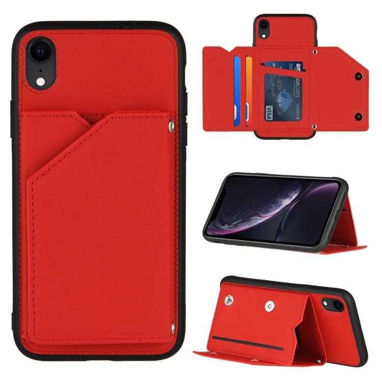 iPhone Flip Case with Card Slots, Stand & Photo Frame - Shockproof PU Leather
