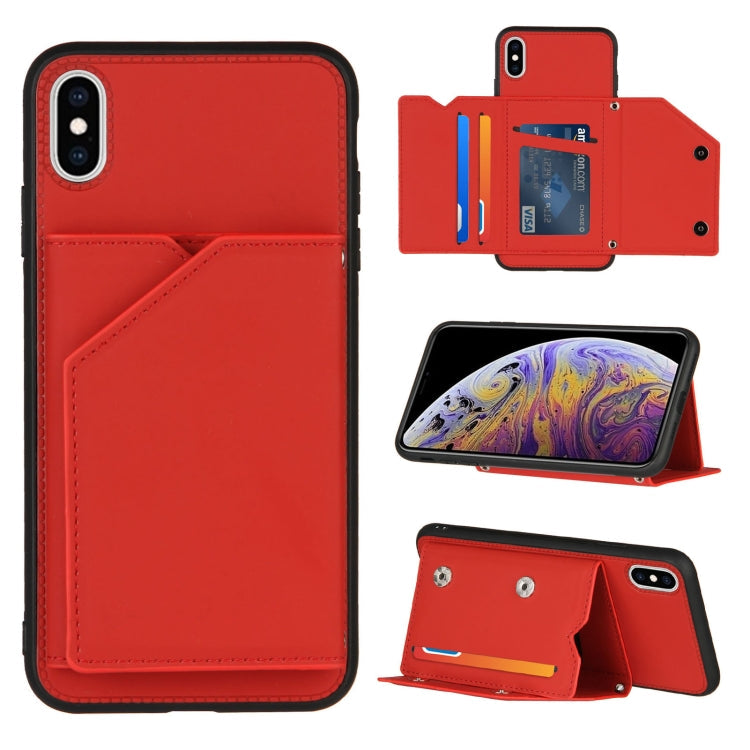 iPhone Flip Case with Card Slots, Stand & Photo Frame - Shockproof PU Leather