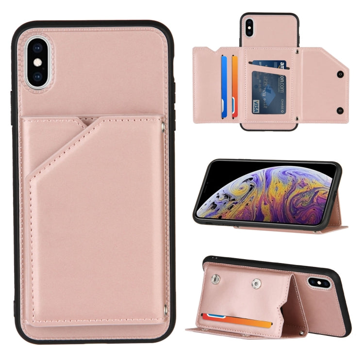 iPhone Flip Case with Card Slots, Stand & Photo Frame - Shockproof PU Leather