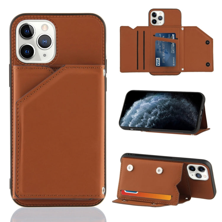 iPhone Flip Case with Card Slots, Stand & Photo Frame - Shockproof PU Leather