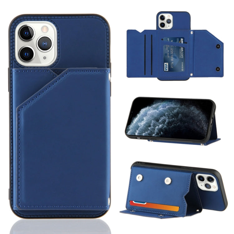 iPhone Flip Case with Card Slots, Stand & Photo Frame - Shockproof PU Leather