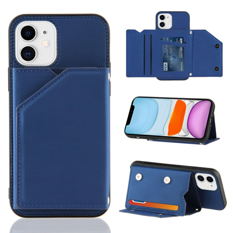 iPhone Flip Case with Card Slots, Stand & Photo Frame - Shockproof PU Leather