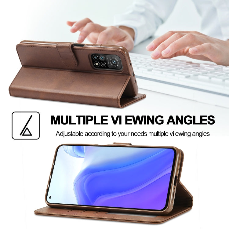 LC.IMEEKE Calf Texture Flip Leather Case – Xiaomi Mi 10 5G / Mi 10T Pro 5G / Mi 10T Lite 5G