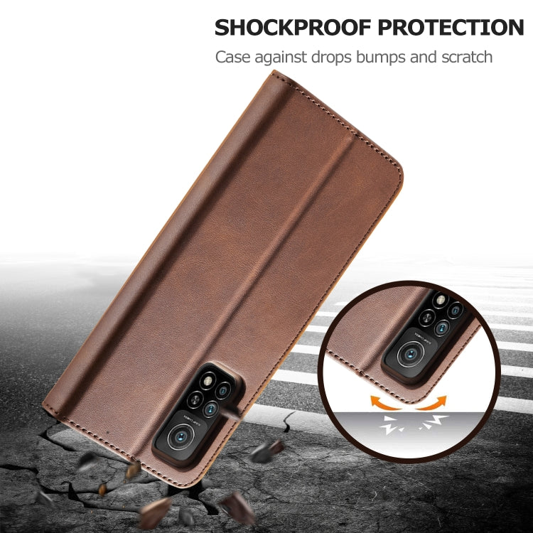 LC.IMEEKE Calf Texture Flip Leather Case – Xiaomi Mi 10 5G / Mi 10T Pro 5G / Mi 10T Lite 5G