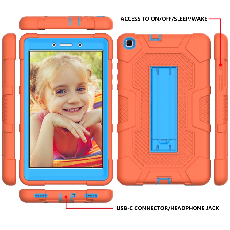 Contrast Colour Shockproof Silicone & PC Tablet Case with Stand | Samsung Galaxy Tab A 8.0 / 8.4 / 10.1