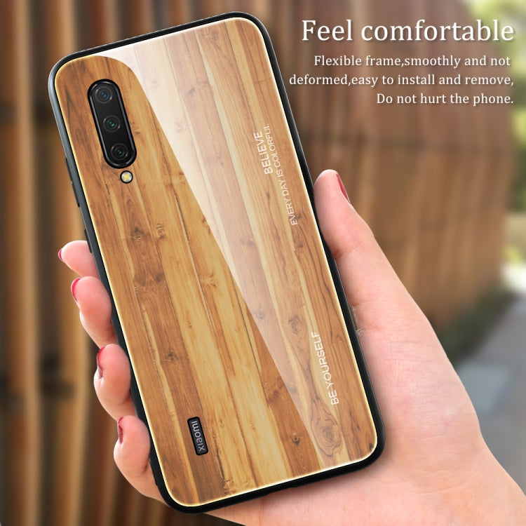 Schutzhülle aus Holzmaserung-Glas, für Xiaomi Mi CC9, für Xiaomi Poco X3 NFC, für Xiaomi Redmi K30 Pro, für Xiaomi Redmi Note 9S