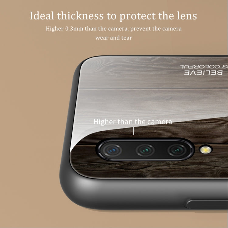 Schutzhülle aus Holzmaserung-Glas, für Xiaomi Mi CC9, für Xiaomi Poco X3 NFC, für Xiaomi Redmi K30 Pro, für Xiaomi Redmi Note 9S