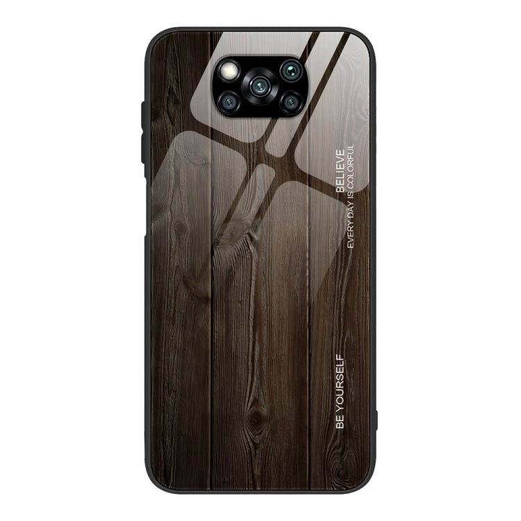 Schutzhülle aus Holzmaserung-Glas, für Xiaomi Mi CC9, für Xiaomi Poco X3 NFC, für Xiaomi Redmi K30 Pro, für Xiaomi Redmi Note 9S