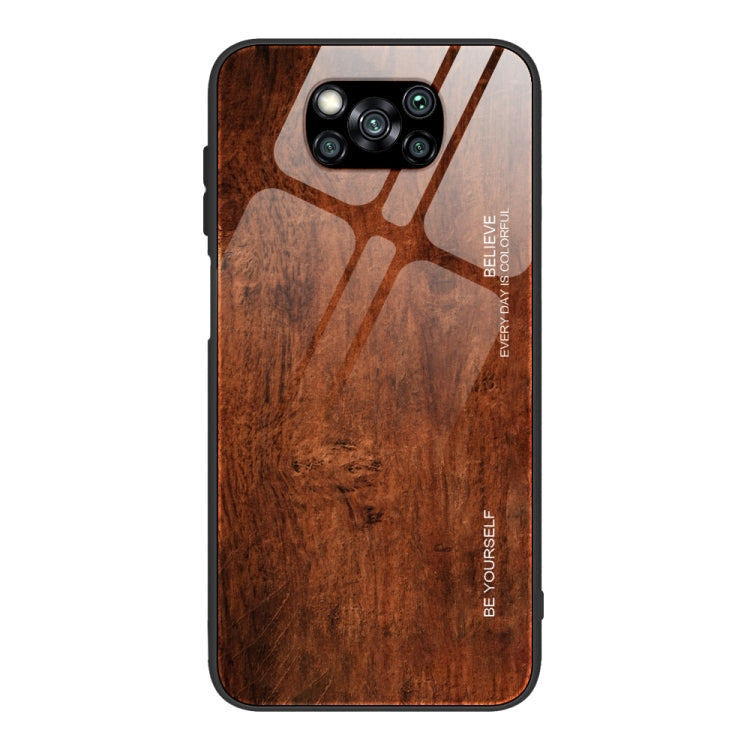 Schutzhülle aus Holzmaserung-Glas, für Xiaomi Mi CC9, für Xiaomi Poco X3 NFC, für Xiaomi Redmi K30 Pro, für Xiaomi Redmi Note 9S