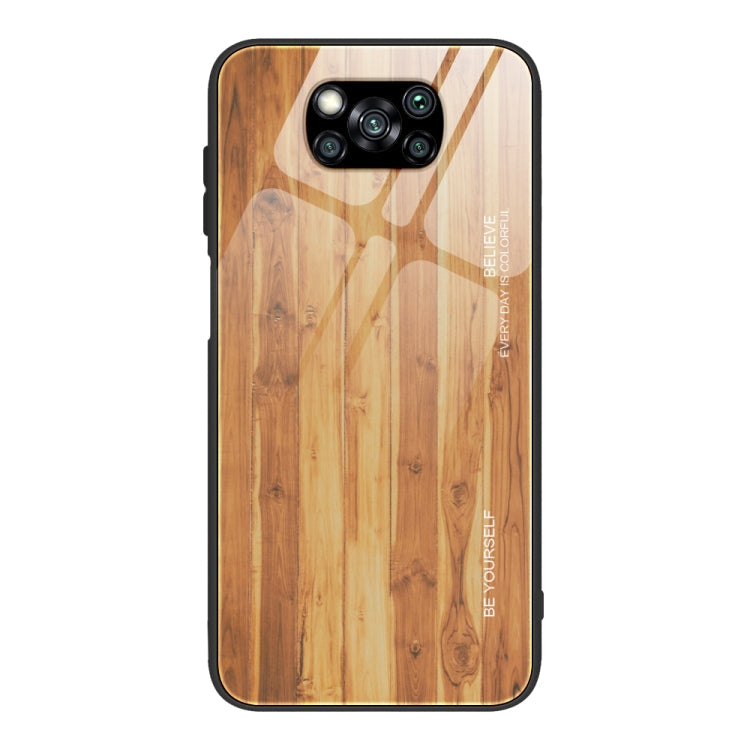 Schutzhülle aus Holzmaserung-Glas, für Xiaomi Mi CC9, für Xiaomi Poco X3 NFC, für Xiaomi Redmi K30 Pro, für Xiaomi Redmi Note 9S