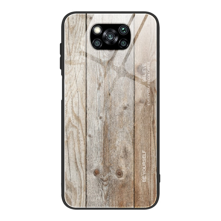 Schutzhülle aus Holzmaserung-Glas, für Xiaomi Mi CC9, für Xiaomi Poco X3 NFC, für Xiaomi Redmi K30 Pro, für Xiaomi Redmi Note 9S