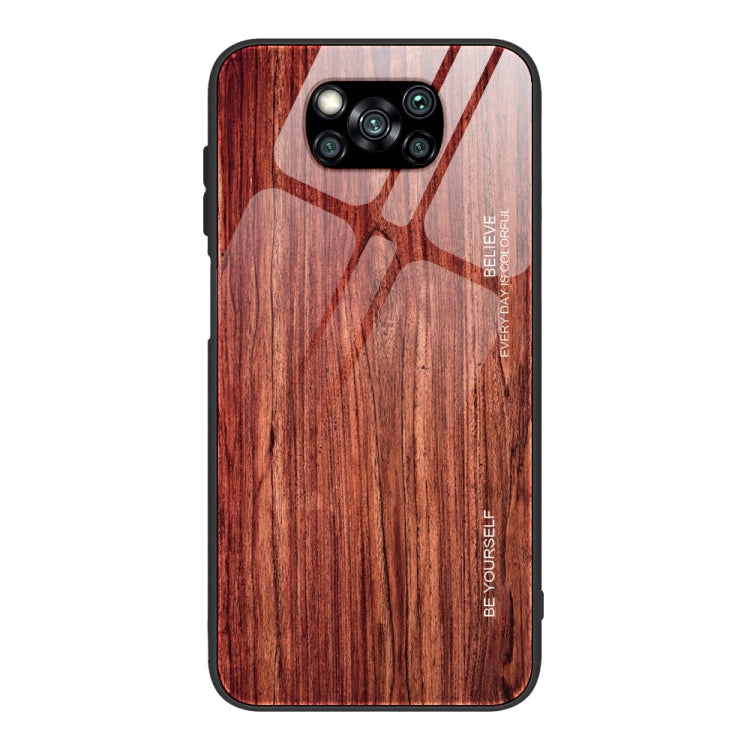Schutzhülle aus Holzmaserung-Glas, für Xiaomi Mi CC9, für Xiaomi Poco X3 NFC, für Xiaomi Redmi K30 Pro, für Xiaomi Redmi Note 9S