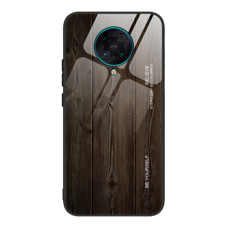 Schutzhülle aus Holzmaserung-Glas, für Xiaomi Mi CC9, für Xiaomi Poco X3 NFC, für Xiaomi Redmi K30 Pro, für Xiaomi Redmi Note 9S