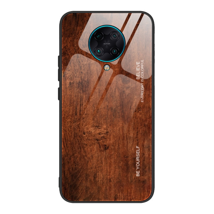 Schutzhülle aus Holzmaserung-Glas, für Xiaomi Mi CC9, für Xiaomi Poco X3 NFC, für Xiaomi Redmi K30 Pro, für Xiaomi Redmi Note 9S