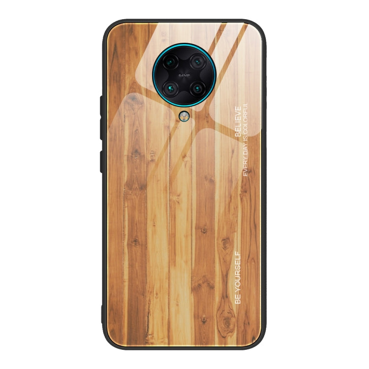 Schutzhülle aus Holzmaserung-Glas, für Xiaomi Mi CC9, für Xiaomi Poco X3 NFC, für Xiaomi Redmi K30 Pro, für Xiaomi Redmi Note 9S