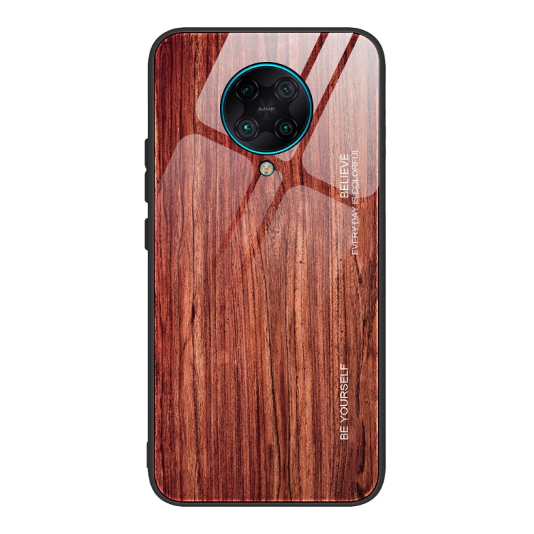 Schutzhülle aus Holzmaserung-Glas, für Xiaomi Mi CC9, für Xiaomi Poco X3 NFC, für Xiaomi Redmi K30 Pro, für Xiaomi Redmi Note 9S