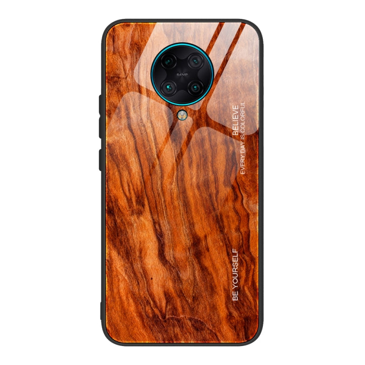 Schutzhülle aus Holzmaserung-Glas, für Xiaomi Mi CC9, für Xiaomi Poco X3 NFC, für Xiaomi Redmi K30 Pro, für Xiaomi Redmi Note 9S