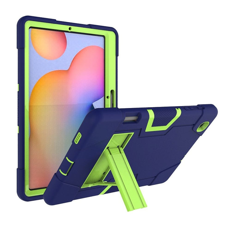 Kontrastfarben-Roboter, stoßfeste Silikon- + PC-Schutzhülle mit Halterung, für Samsung Galaxy Tab S6 Lite P610, für Samsung Galaxy Tab A 8.4 (2020) T307