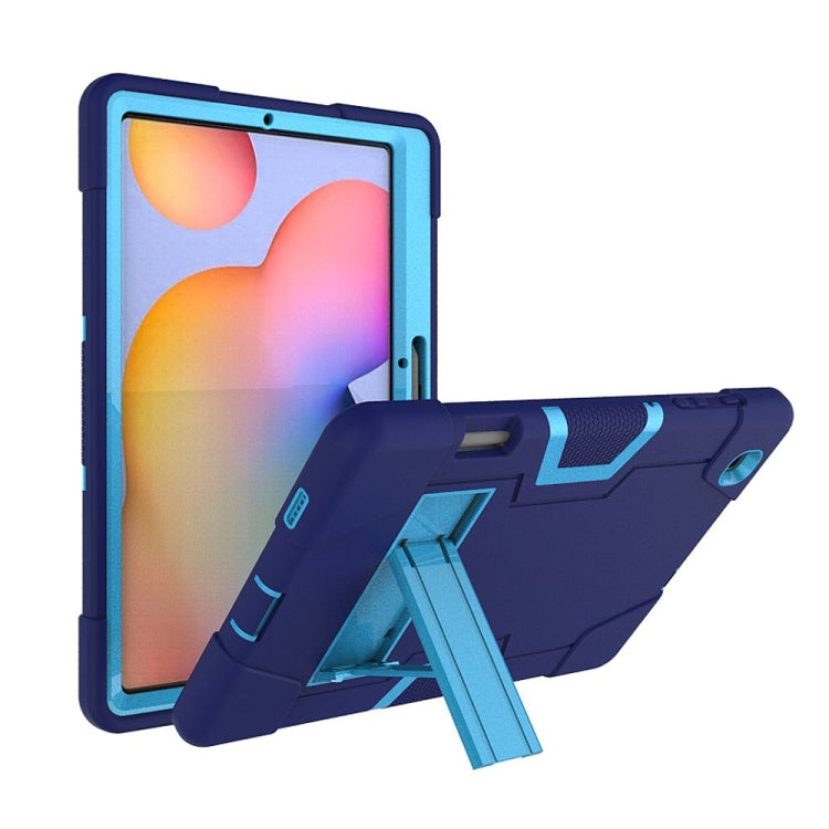 Kontrastfarben-Roboter, stoßfeste Silikon- + PC-Schutzhülle mit Halterung, für Samsung Galaxy Tab S6 Lite P610, für Samsung Galaxy Tab A 8.4 (2020) T307