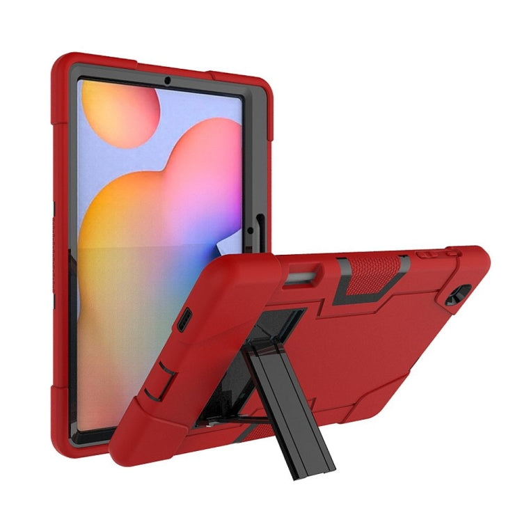 Kontrastfarben-Roboter, stoßfeste Silikon- + PC-Schutzhülle mit Halterung, für Samsung Galaxy Tab S6 Lite P610, für Samsung Galaxy Tab A 8.4 (2020) T307