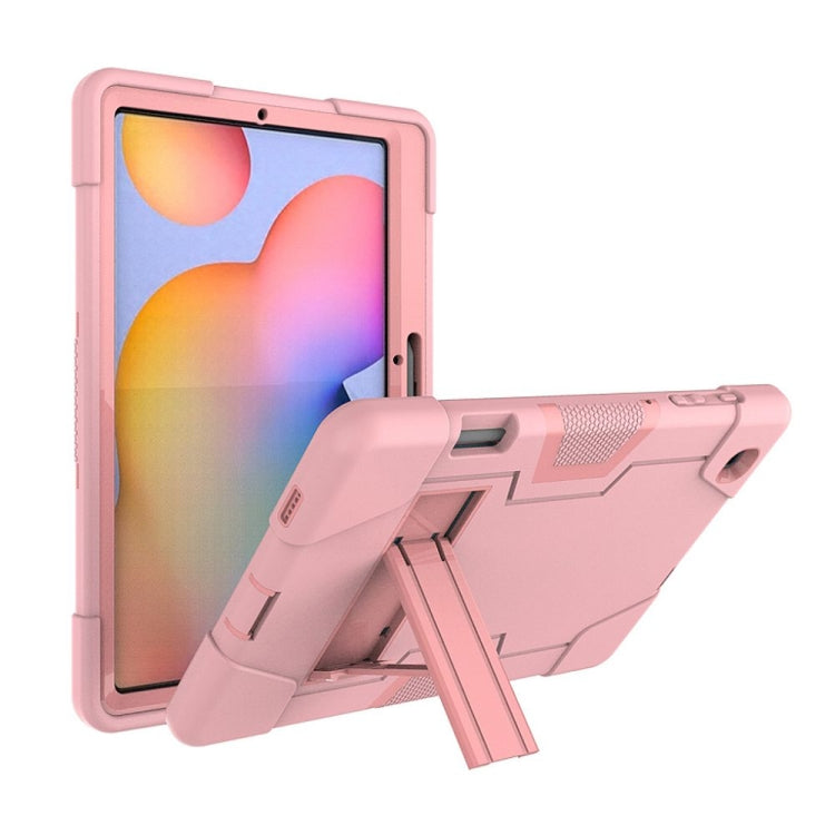 Kontrastfarben-Roboter, stoßfeste Silikon- + PC-Schutzhülle mit Halterung, für Samsung Galaxy Tab S6 Lite P610, für Samsung Galaxy Tab A 8.4 (2020) T307
