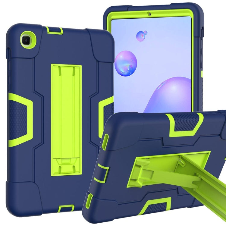 Kontrastfarben-Roboter, stoßfeste Silikon- + PC-Schutzhülle mit Halterung, für Samsung Galaxy Tab S6 Lite P610, für Samsung Galaxy Tab A 8.4 (2020) T307