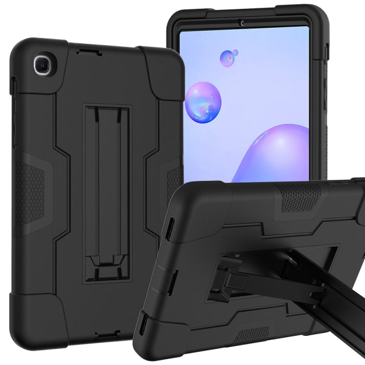 Kontrastfarben-Roboter, stoßfeste Silikon- + PC-Schutzhülle mit Halterung, für Samsung Galaxy Tab S6 Lite P610, für Samsung Galaxy Tab A 8.4 (2020) T307