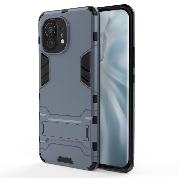 Shockproof PC & TPU Phone Case with Invisible Holder | Vivo Y52s 5G | Xiaomi Mi 11 | Samsung Galaxy A02s
