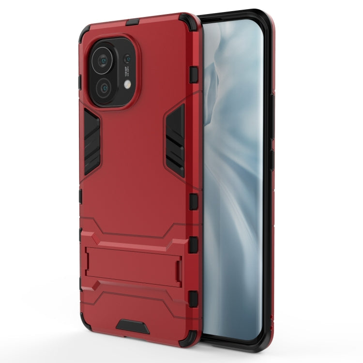 Shockproof PC & TPU Phone Case with Invisible Holder | Vivo Y52s 5G | Xiaomi Mi 11 | Samsung Galaxy A02s