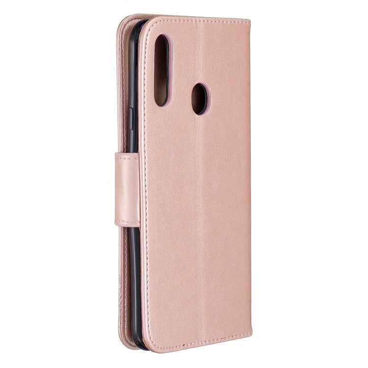 Butterfly Embossed Leather Flip Case – Xiaomi Redmi Note 8 Pro | Wallet & Lanyard