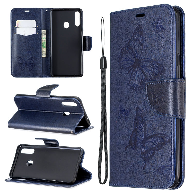 Butterfly Embossed Leather Flip Case – Xiaomi Redmi Note 8 Pro | Wallet & Lanyard