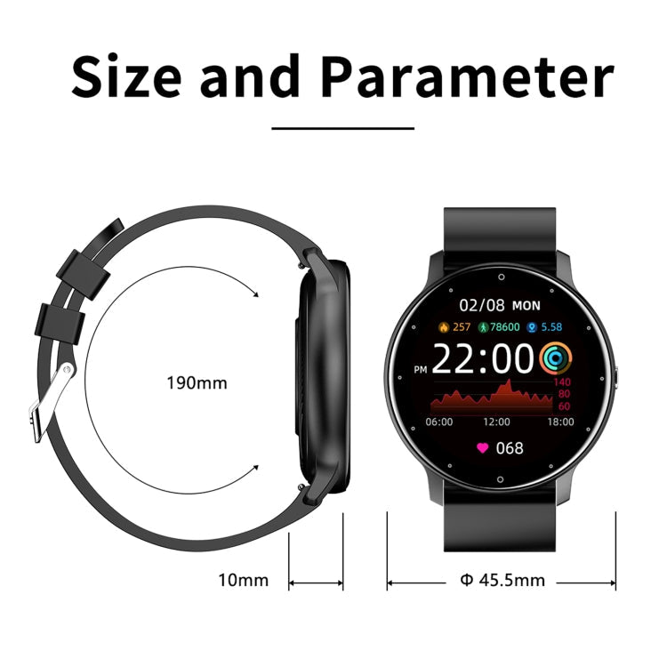 ZL02 Smart Watch – 1.28" Touch Screen, IP67 Waterproof, Heart Rate & Blood Pressure Monitor