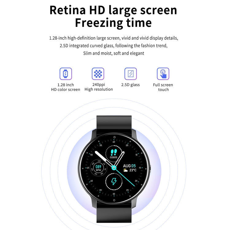 ZL02 Smart Watch – 1.28" Touch Screen, IP67 Waterproof, Heart Rate & Blood Pressure Monitor