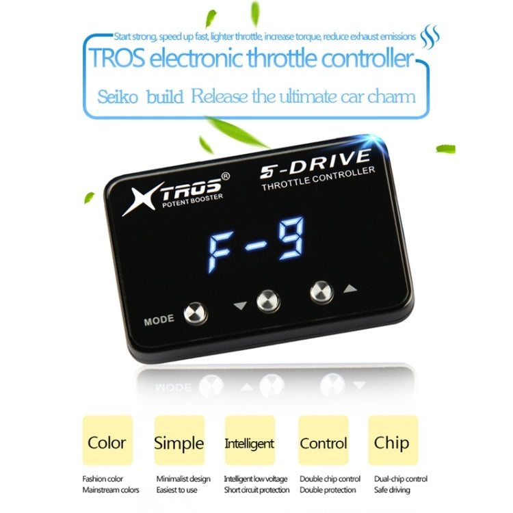 TROS KS-5Drive Potent Booster Elektronische Drosselklappensteuerung, für Jeep Compass 2018-, für Jeep Renegade 2015-, für Jeep Patriot 2007-2017, für Toyota Wish 2010-, für Toyota Wigo 2017-, für Toyota Agya 2017-, für Toyota Rush 2017-