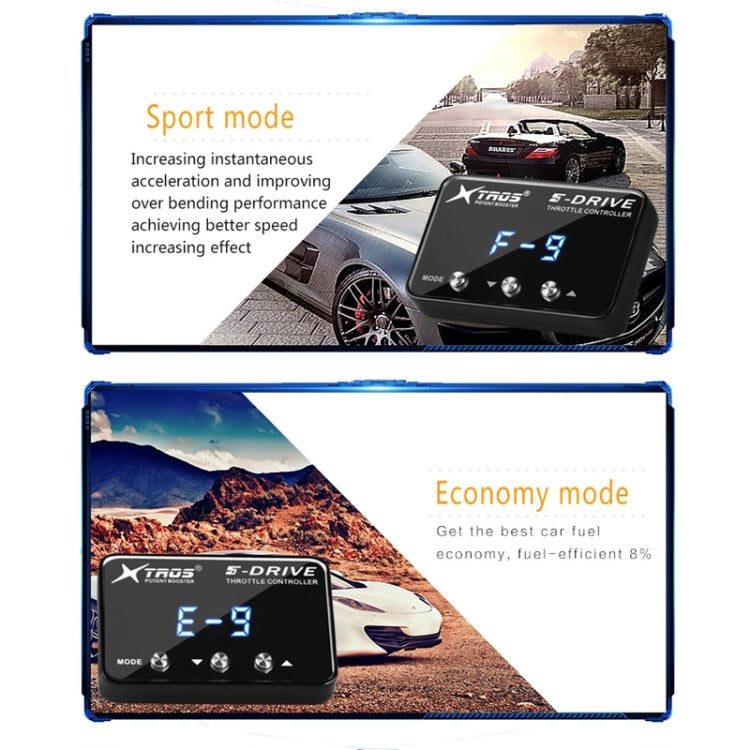 TROS KS-5Drive Potent Booster Elektronische Drosselklappensteuerung, für Jeep Compass 2018-, für Jeep Renegade 2015-, für Jeep Patriot 2007-2017, für Toyota Wish 2010-, für Toyota Wigo 2017-, für Toyota Agya 2017-, für Toyota Rush 2017-