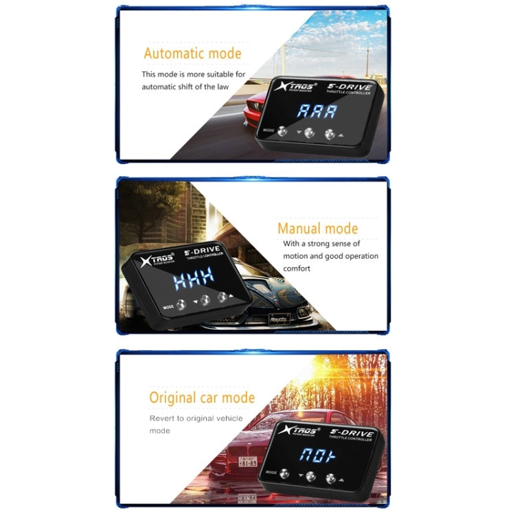 TROS KS-5Drive Potent Booster Elektronische Drosselklappensteuerung, für Jeep Compass 2018-, für Jeep Renegade 2015-, für Jeep Patriot 2007-2017, für Toyota Wish 2010-, für Toyota Wigo 2017-, für Toyota Agya 2017-, für Toyota Rush 2017-