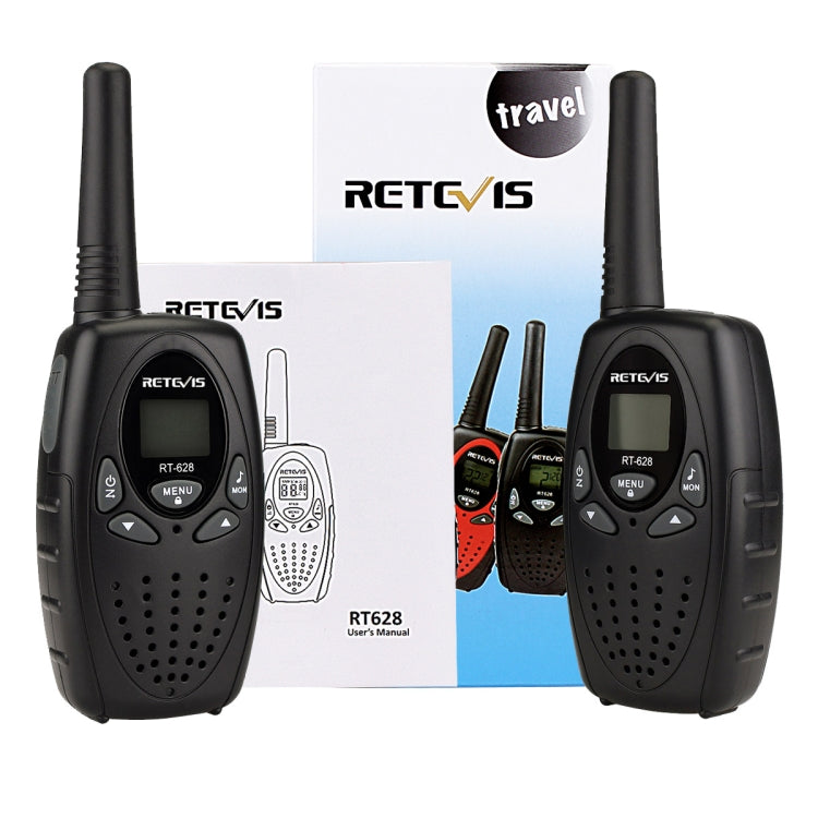 1 Paar RETEVIS RT628 0,5W US-Frequenz 462,550-467,7125MHz 22 Kanäle Handfunkgerät für Kinder, RT628 (Schwarz), RT628 (Weiß), RT628 (Rot)