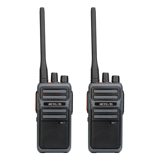 1 par de radios de dos vías portátiles sin licencia RETEVIS RB617 PMR446 de 16 canales, enchufe europeo, RB617