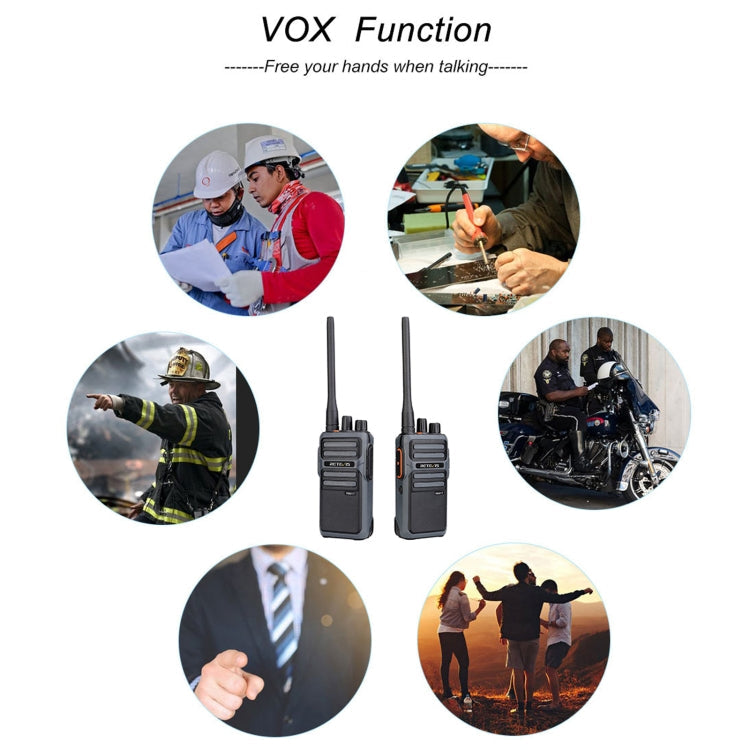 RETEVIS RB617 PMR446 Walkie Talkie Pair | 16CH License-Free Two-Way Radio | 4400mAh | Type-C