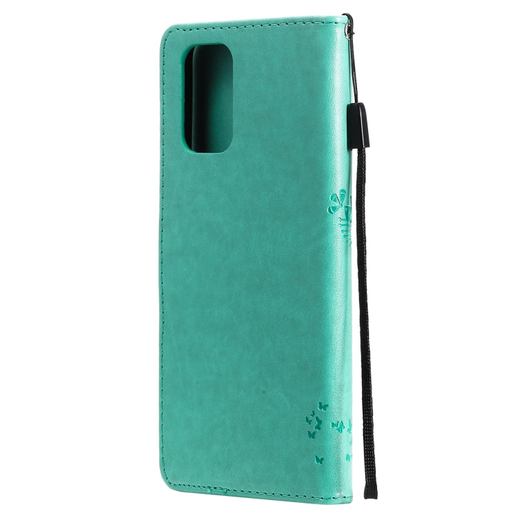 Tree & Cat Pattern PU Leather Wallet Case – Xiaomi Redmi Note 10 4G / Note 10 Pro