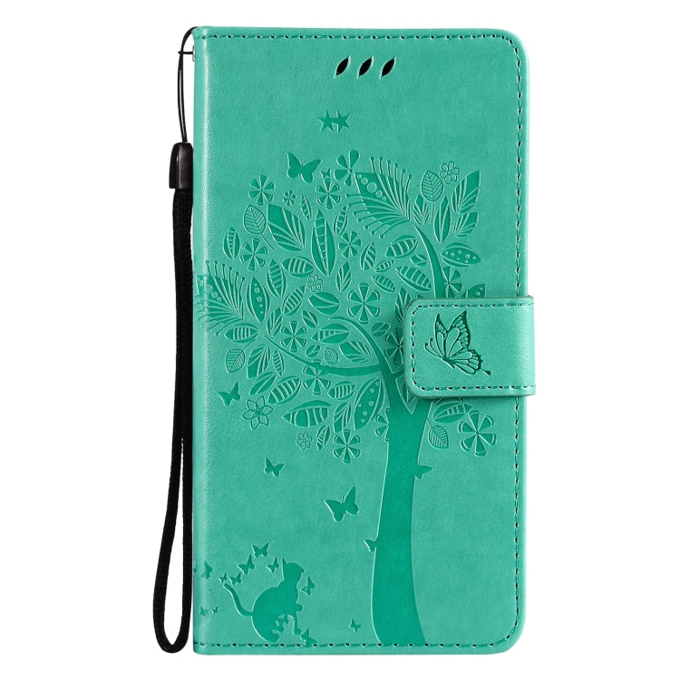 Tree & Cat Pattern PU Leather Flip Case with Card Slots & Wallet – Xiaomi Mi 11 Lite 5G