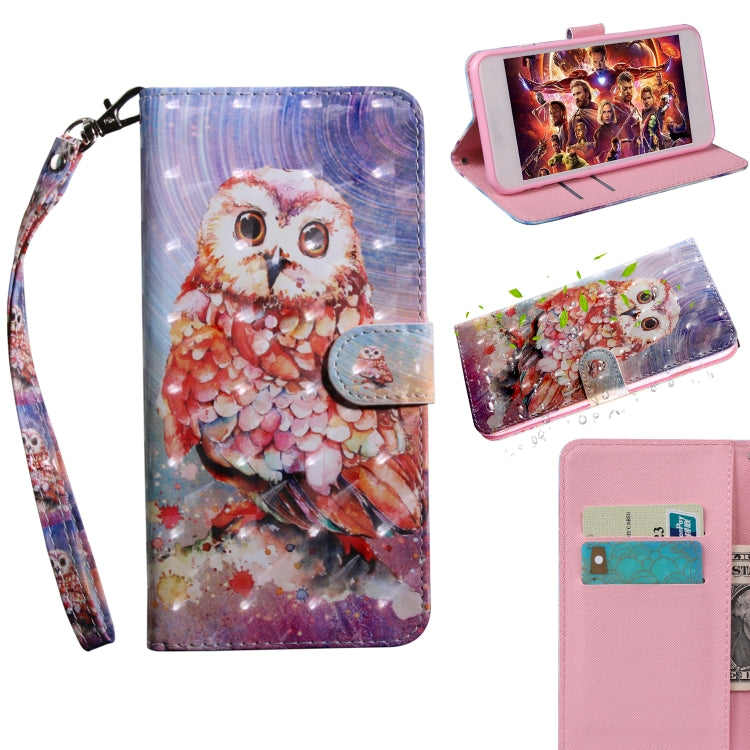 3D Painting Pattern Flip Wallet Case for Xiaomi Redmi 8A – Card Slots & Stand