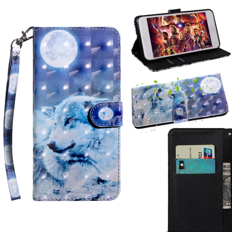 3D Painting Pattern Flip Wallet Case for Xiaomi Redmi 8A – Card Slots & Stand