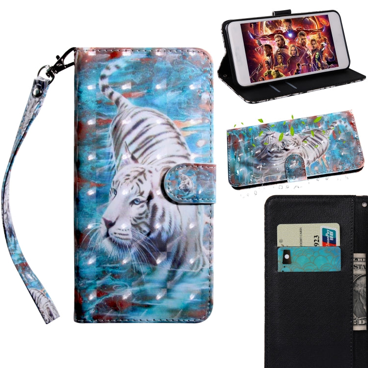 3D Painting Pattern Flip Wallet Case for Xiaomi Redmi 8A – Card Slots & Stand
