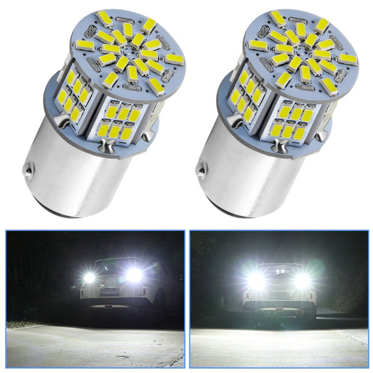 1156 54-SMD LED-Lampenpaar – 6000K Weißes Auto-Rückfahr- und Blinkerlicht (9–14V, IP65, 1080LM)