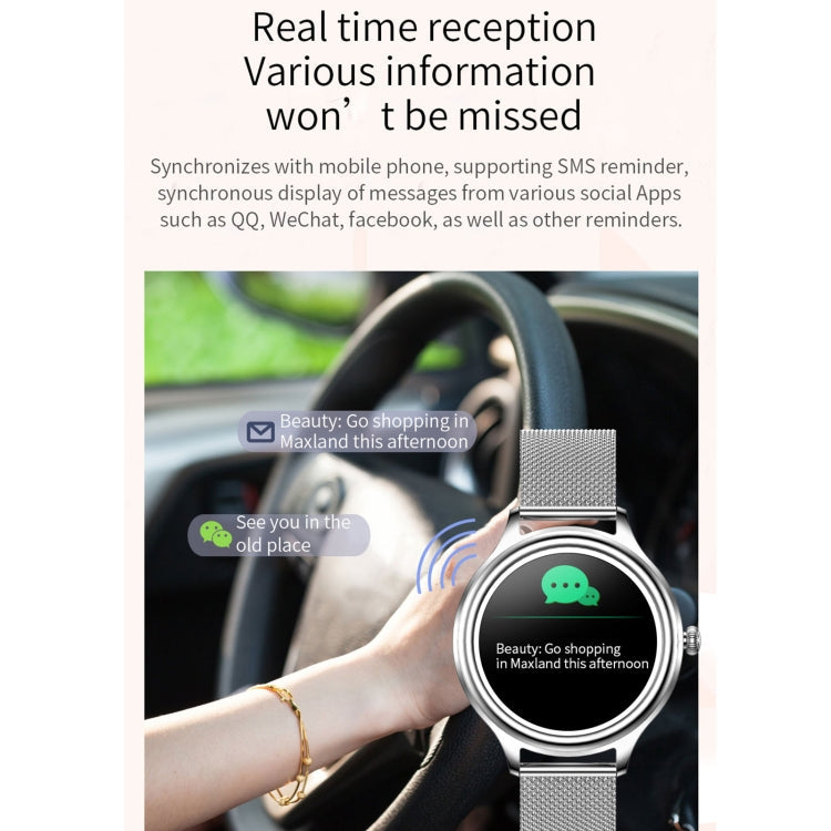 ZX10 Women's Smart Watch - 1.09" HD Display, Heart Rate & Blood Oxygen Monitor, IP68 Waterproof