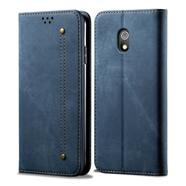 Denim Texture Flip Leather Wallet Case – Xiaomi Redmi 8A / Samsung Galaxy A10s