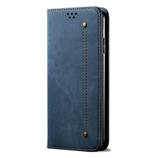 Funda de cuero con textura de mezclilla, estilo casual, con tapa horizontal, soporte, ranuras para tarjetas y cartera, para Xiaomi Redmi 8A, para Galaxy A10s