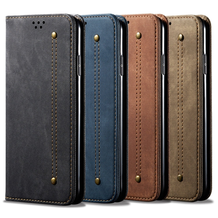 Denim Texture Flip Leather Wallet Case – Xiaomi Redmi 8A / Samsung Galaxy A10s