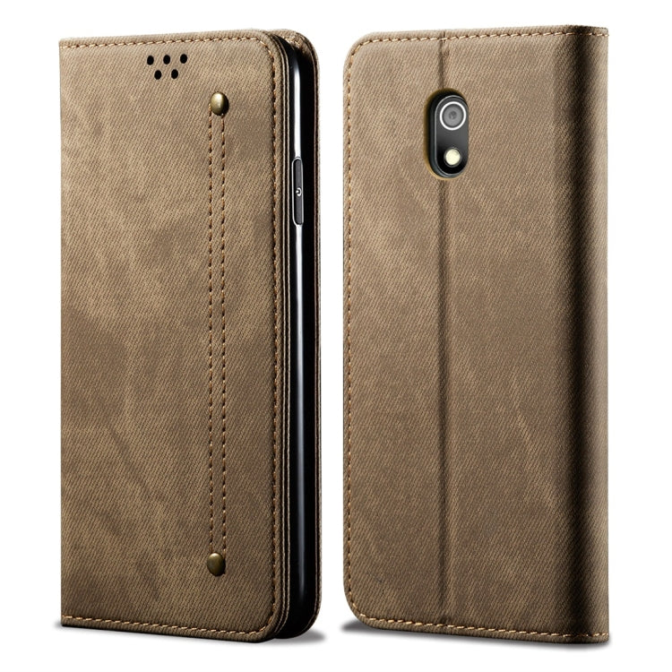 Denim Texture Flip Leather Wallet Case – Xiaomi Redmi 8A / Samsung Galaxy A10s